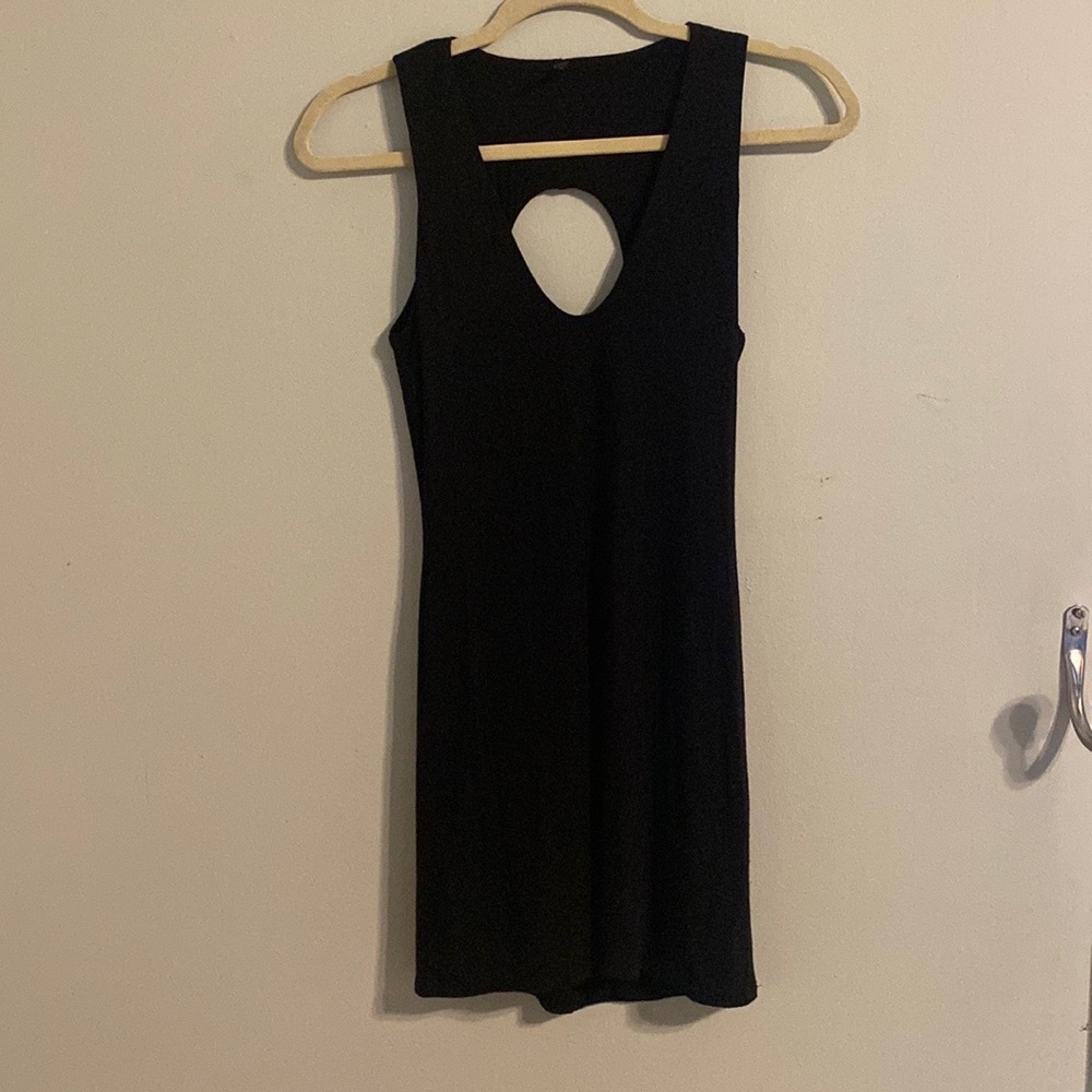 Riller & Fount Black Sleeveless Cutout Knit Dress - 0